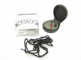 Vintage Japan No. 350AB Black Magnetic Pocket Compass Direction of Al Kaaba