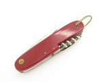 Vintage Wonder Knife Japan 3.62" Red Multi Tool Folding Pocket Camp Knife