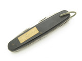 Vintage 1970s Seki Japan 3.75" Black Multi Tool Camp Folding Pocket Knife