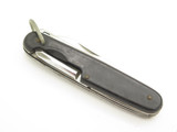 Vintage 1970s Seki Japan 3.75" Black Multi Tool Camp Folding Pocket Knife