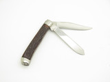 Vintage 1970s Explorer 3.18" Stainless Jigged Trapper Folding Pocket Knife