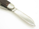 Vtg 1970s Explorer 3.75" Stainless Jigged Multi Tool Folding Pocket Camp Knife
