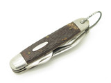 Vtg 1970s Explorer 3.75" Stainless Jigged Multi Tool Folding Pocket Camp Knife