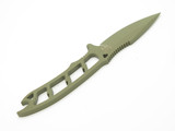 Attleboro USA DAU Tranh CPM20CV Green Cerakote Fixed Hunting Survival Neck Knife
