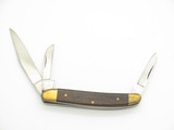 Vintage 1970s Premier K-259 Wood 3.2" Stainless Folding Stockman Pocket Knife