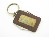 Vintage Seki Japan Rosewood 1.5" Mini Folding Pocket Keychain Knife