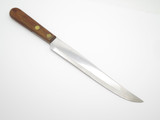 Vintage Boker Tree Brand USA 7.5" Stainless Wood Kitchen Slicing Cutlery Knife