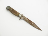 Vintage Japan Miniature Mini 2.4" Compass Fixed Blade Knife and Sheath