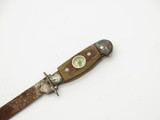 Vintage Japan Miniature Mini 2.4" Compass Fixed Blade Knife and Sheath