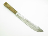 Vintage Case XX Wood Handle Carbon Steel Fixed Blade Butcher Kitchen Knife