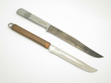 Set of 2 Vintage Kitchen Cutlery Knives Custom Copper and Aluminum Handle