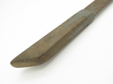Vintage Antique Wood & Lead Handle Kitchen Cutlery Butcher Knife