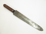 Vintage Unmarked Wood Handle File Blade Steel Spear Dagger Knife