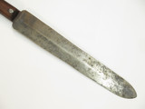 Vintage Unmarked Wood Handle File Blade Steel Spear Dagger Knife