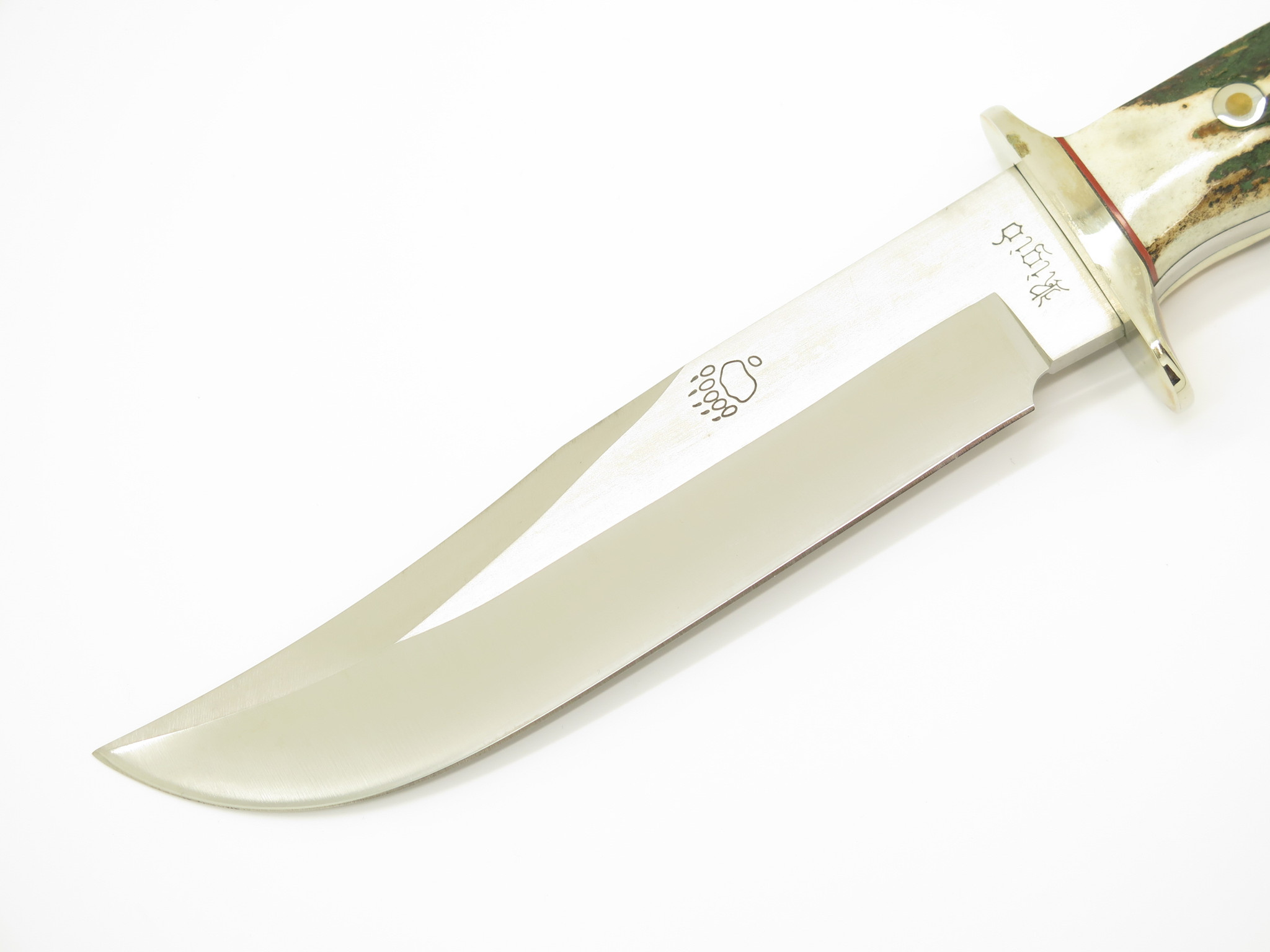Vintage Rigid RG46 Tak Fukuta Seki Japan Stag Fixed Bowie Hunting