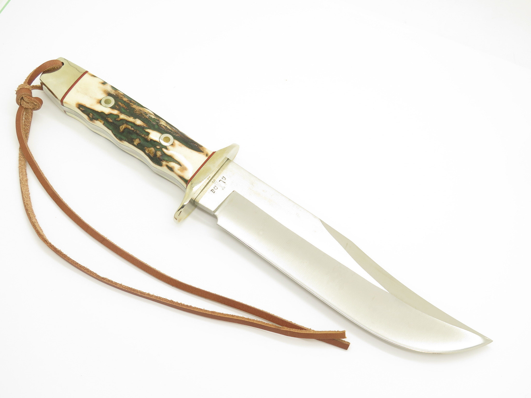 Vintage Rigid RG46 Tak Fukuta Seki Japan Stag Fixed Bowie Hunting