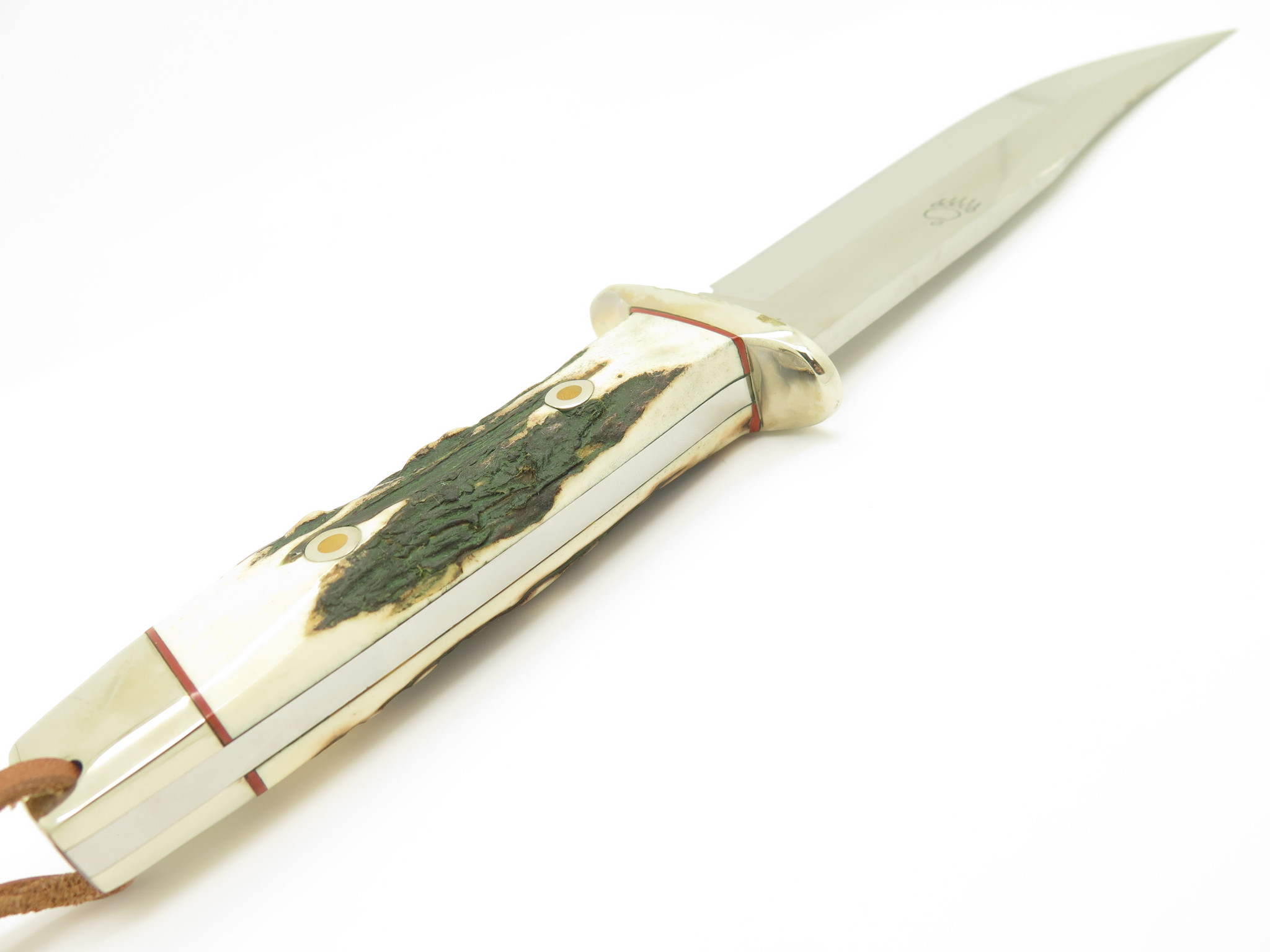 Vintage Rigid RG46 Tak Fukuta Seki Japan Stag Fixed Bowie Hunting