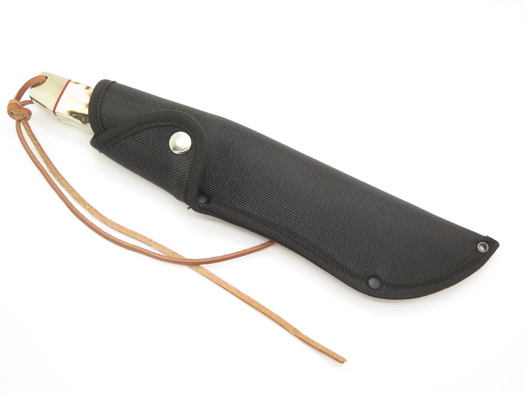 【ペア】ダンフォルティーフタオ（インドネシア産） Vintage Rigid RG46 Tak Fukuta Seki Japan Stag Fixed Bowie Hunting