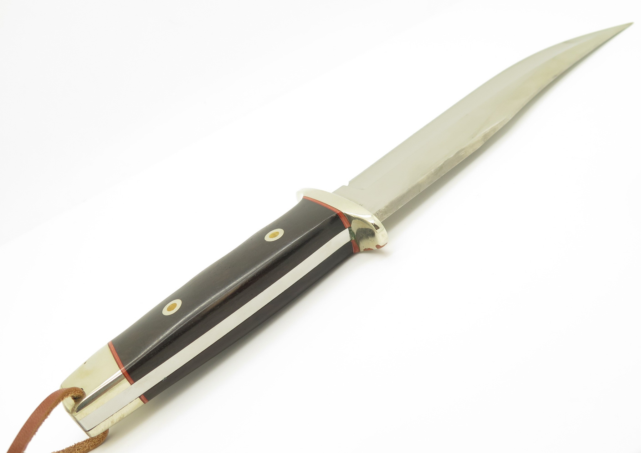 Vintage AG Russell 2002 Seki Japan Wood Handle Fixed Blade Bowie