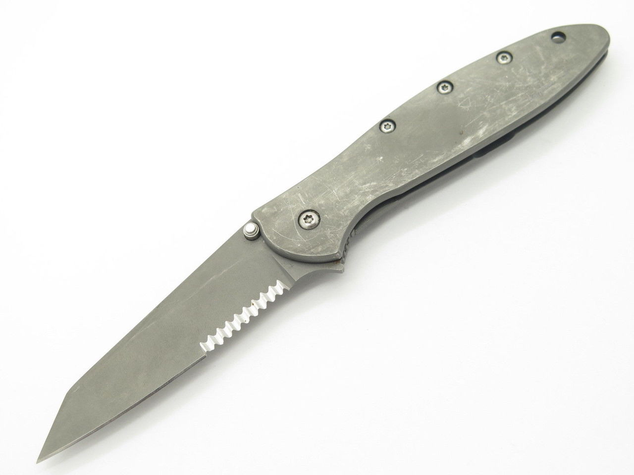 2007 Kershaw 1660 1660TGRYST Leek Random Task Grey Folding Pocket