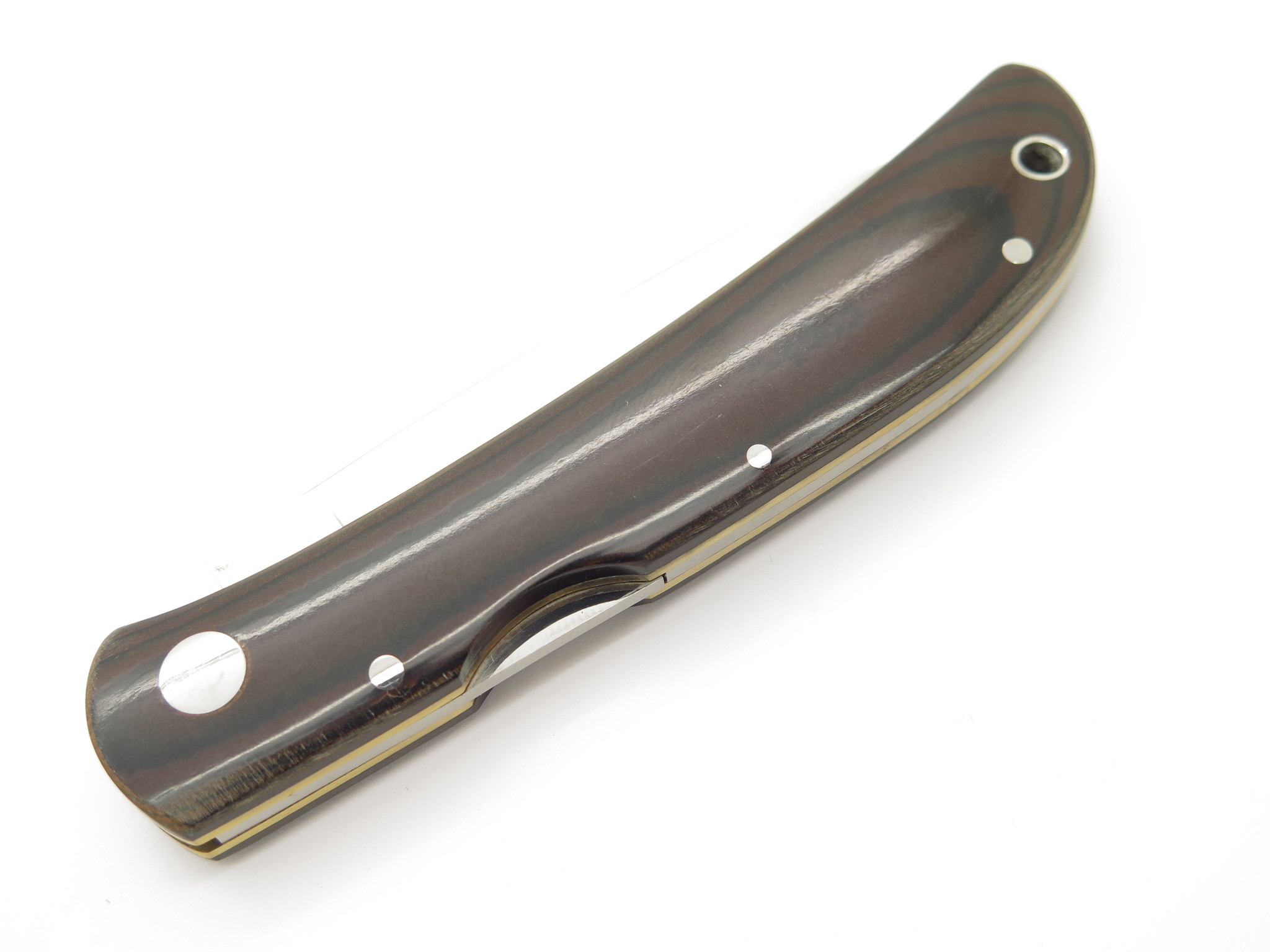 Vintage Al Mar Falcon ATS-34 Seki Japan Micarta Lockback Folding