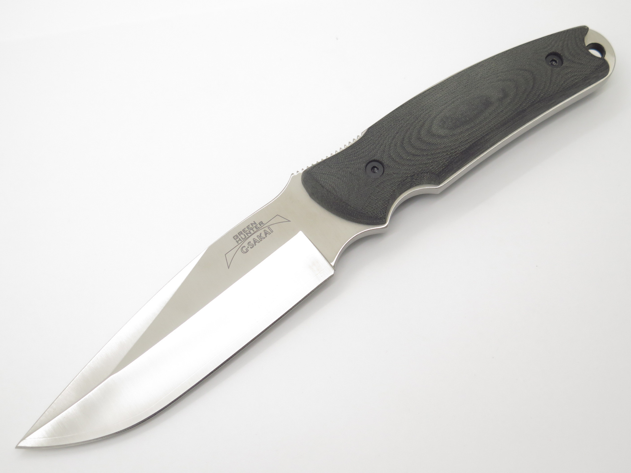 G. Sakai Seki Japan Green Hunter VG-10 San Mai Micarta Fixed Blade