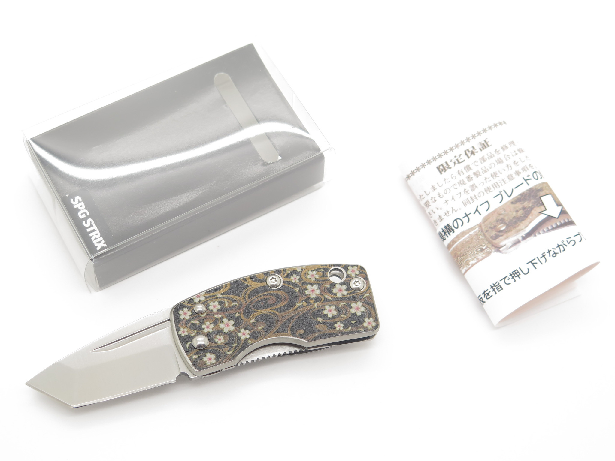 G. Sakai Seki Japan Ukimon Sakura SPG STRIX Tanto Money Clip