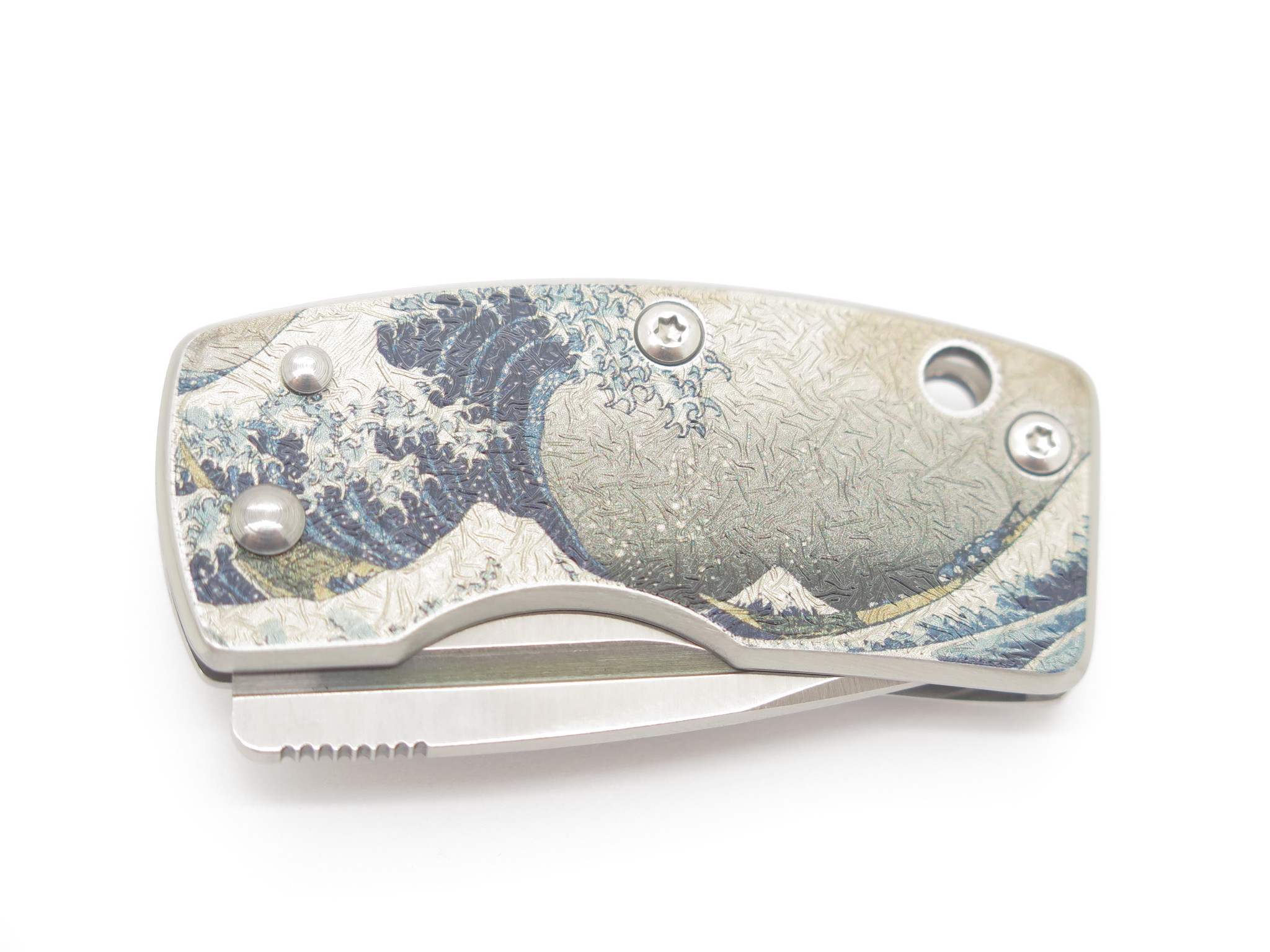 G. Sakai Seki Japan Ukimon Great Wave VG10 Tanto Money Clip