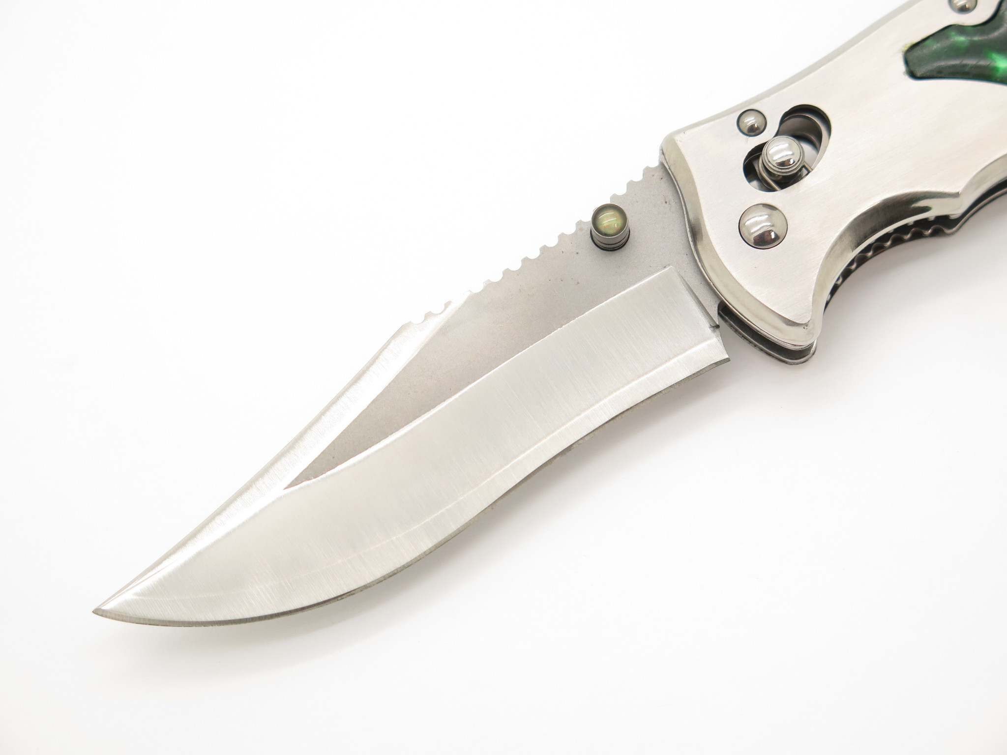 SOG Stingray 2.0 Seki Japan Customized Green Resin Inlay Folding