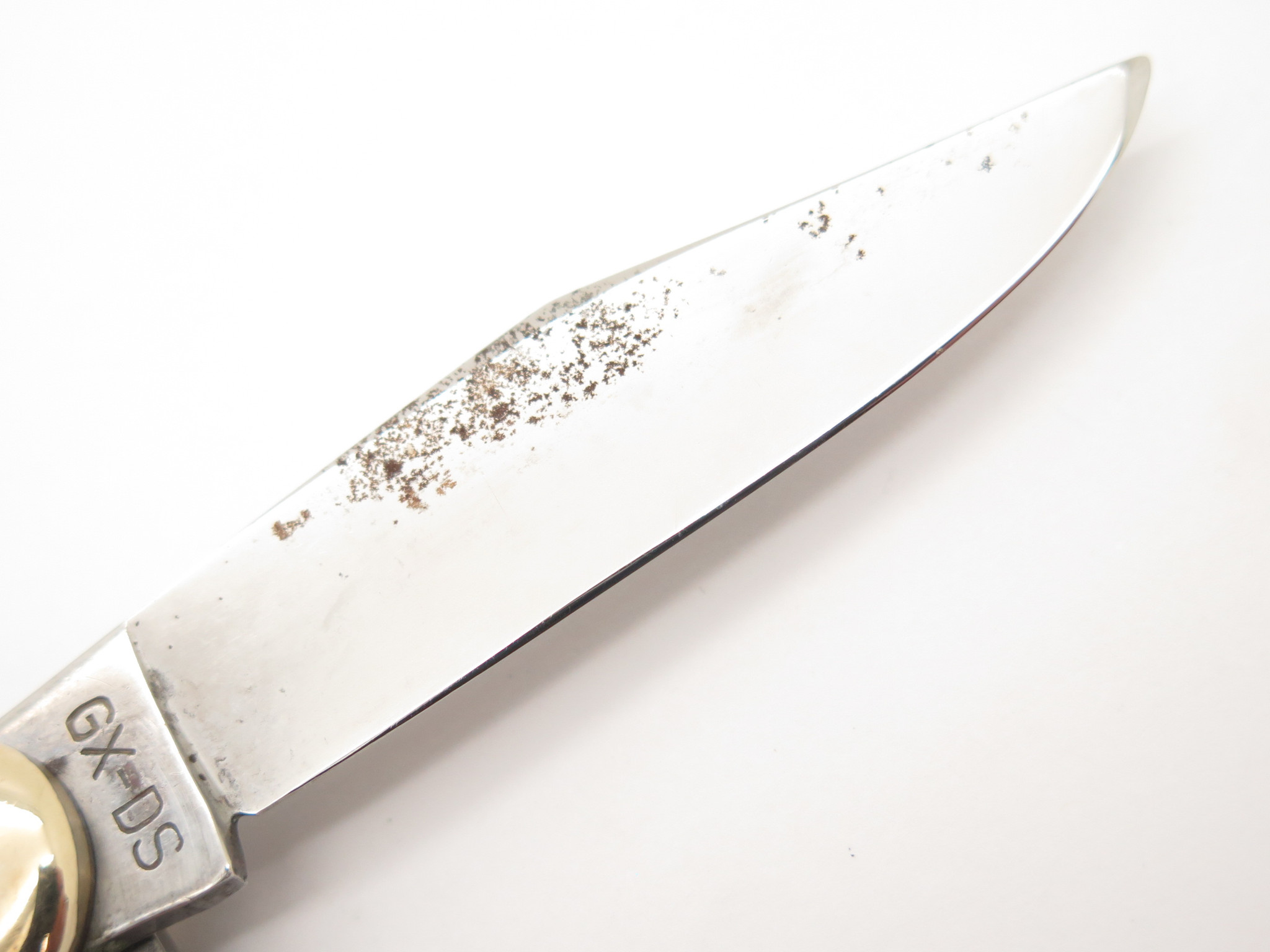 Vtg Carl Schlieper GX-DS Copperhead Solingen Germany Stag Folding