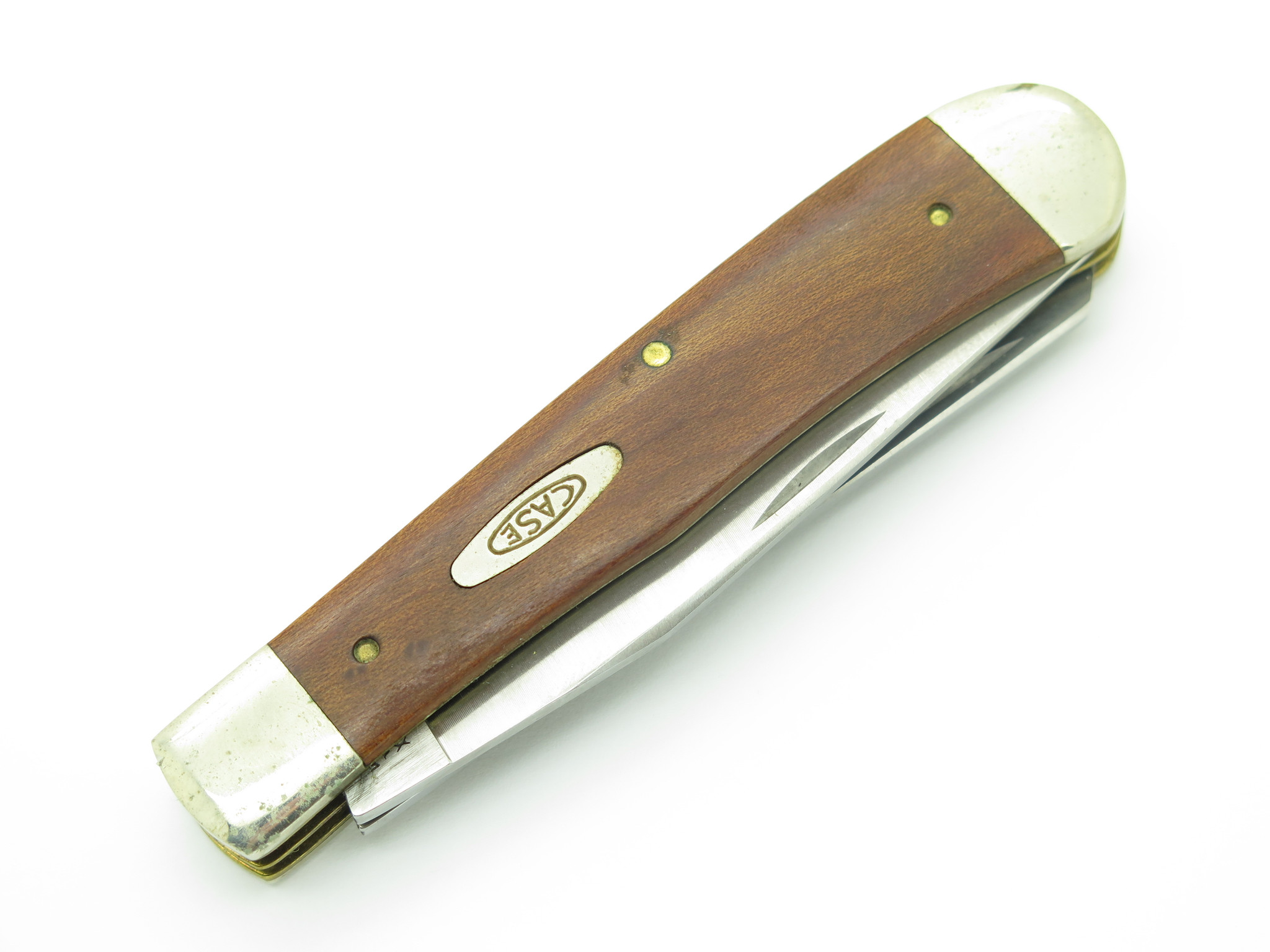 Vintage 1991 Case XX 7254 USA Trapper Wood Handle Folding Pocket
