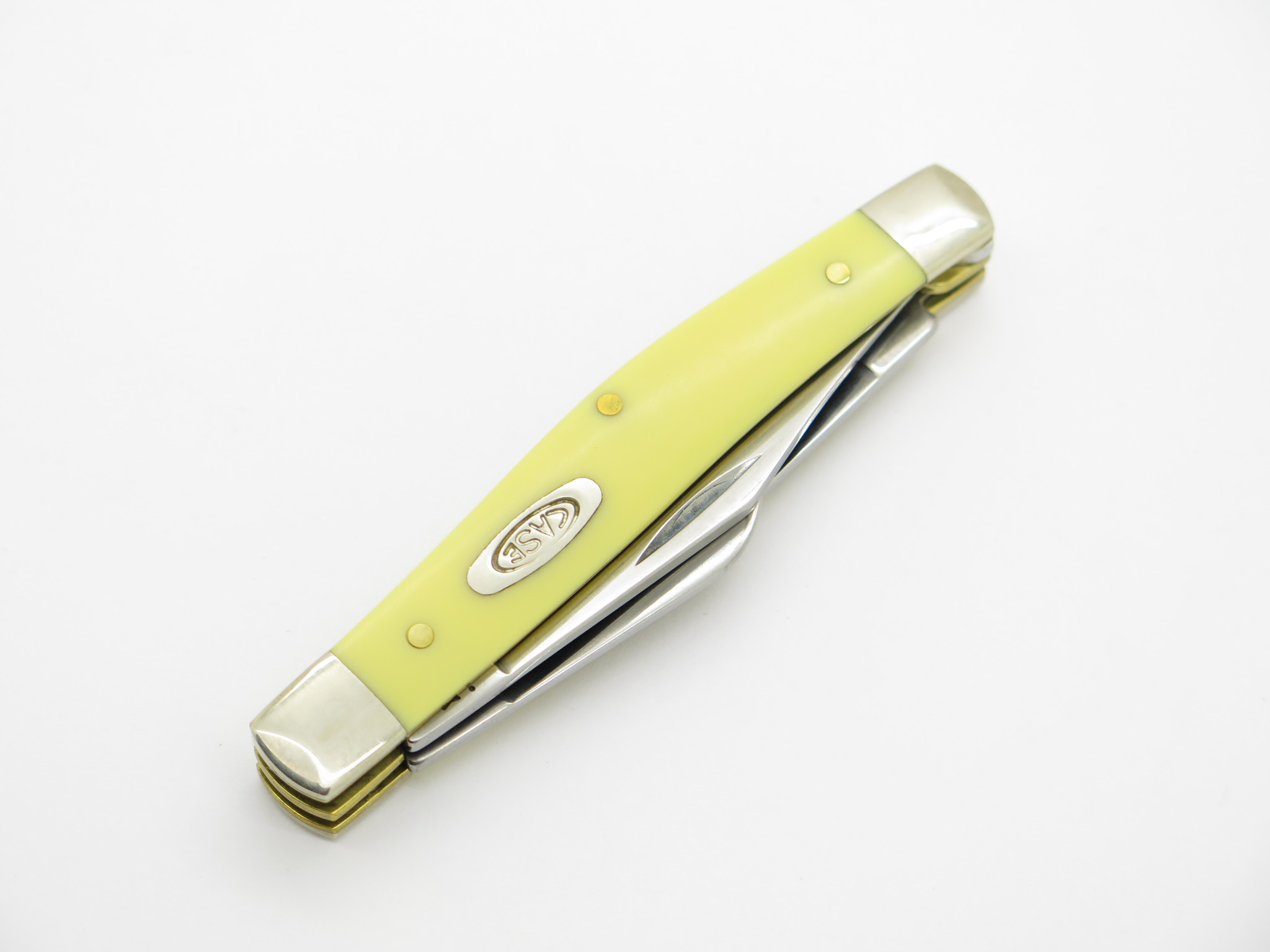 2022 Case XX 3344 USA CV Stockman Yellow Handle Folding Pocket