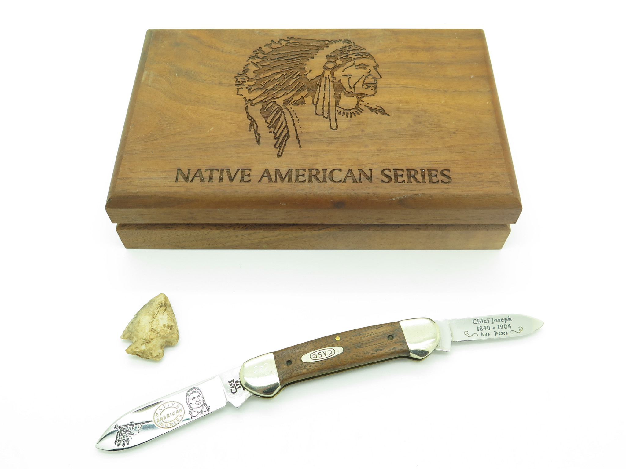 Vtg 95 Case XX 12131 Canoe Native Series Chief Joseph