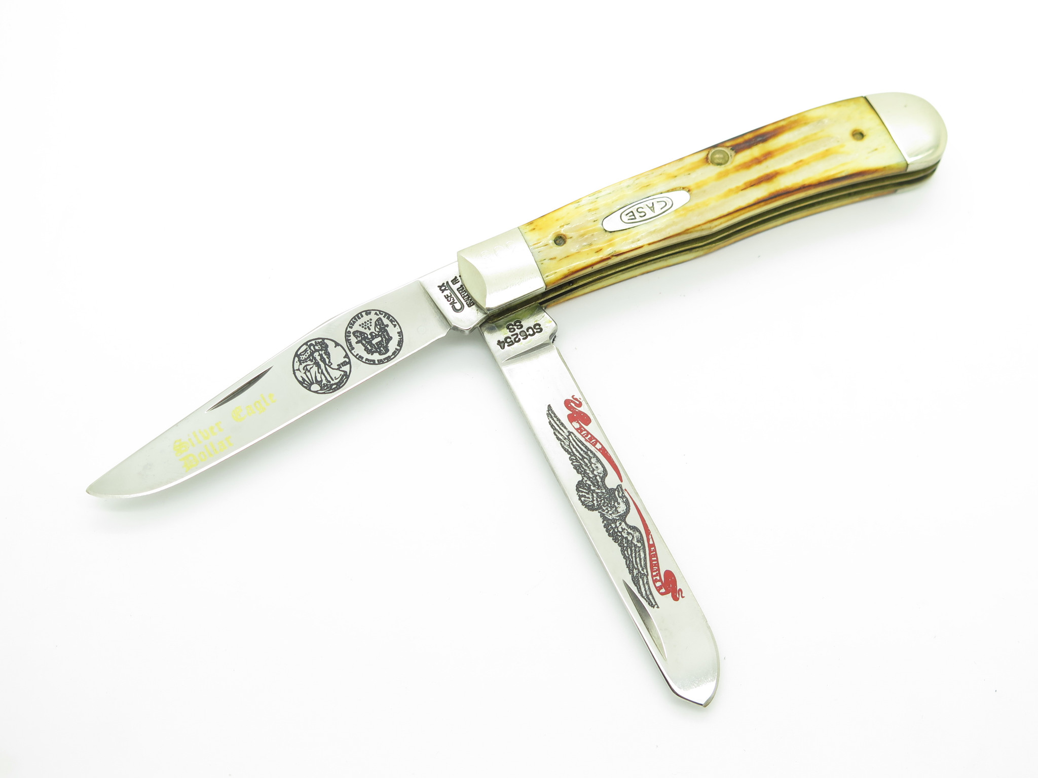 Vintage 1994 Case XX Folding Trapper Knife with Genuine 1995