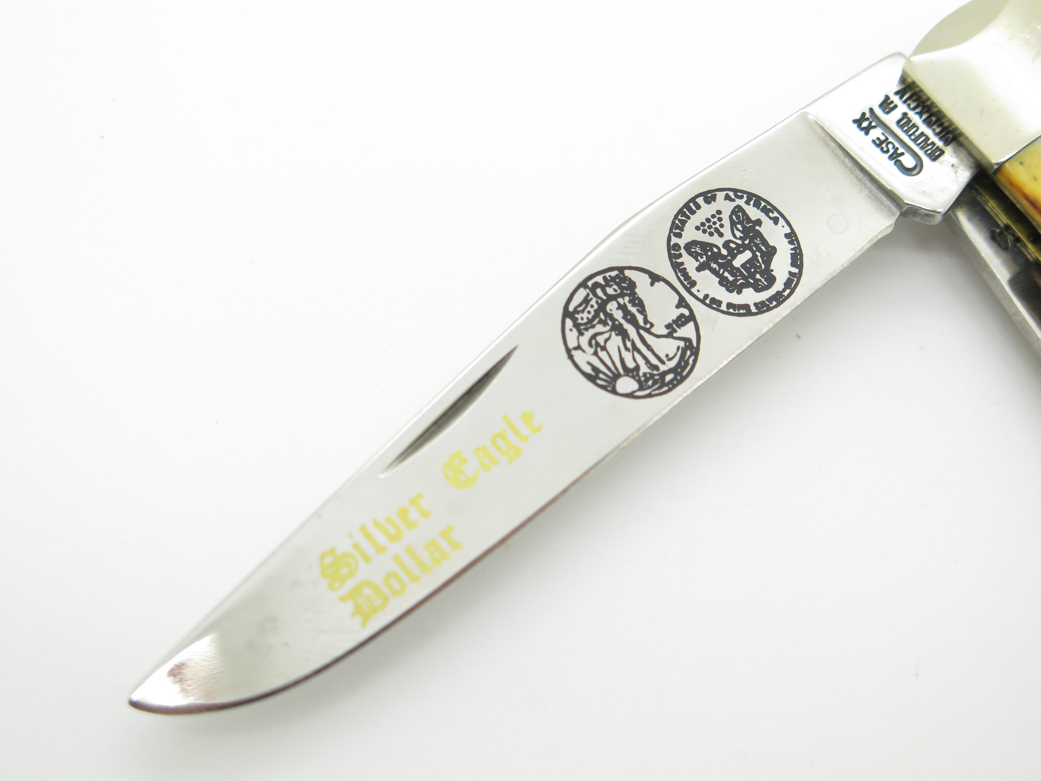Vintage 1994 Case XX Folding Trapper Knife with Genuine 1995