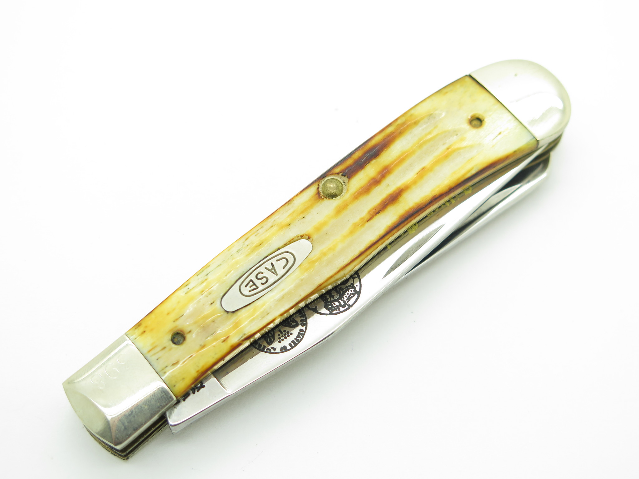 Vintage 1994 Case XX Folding Trapper Knife with Genuine 1995