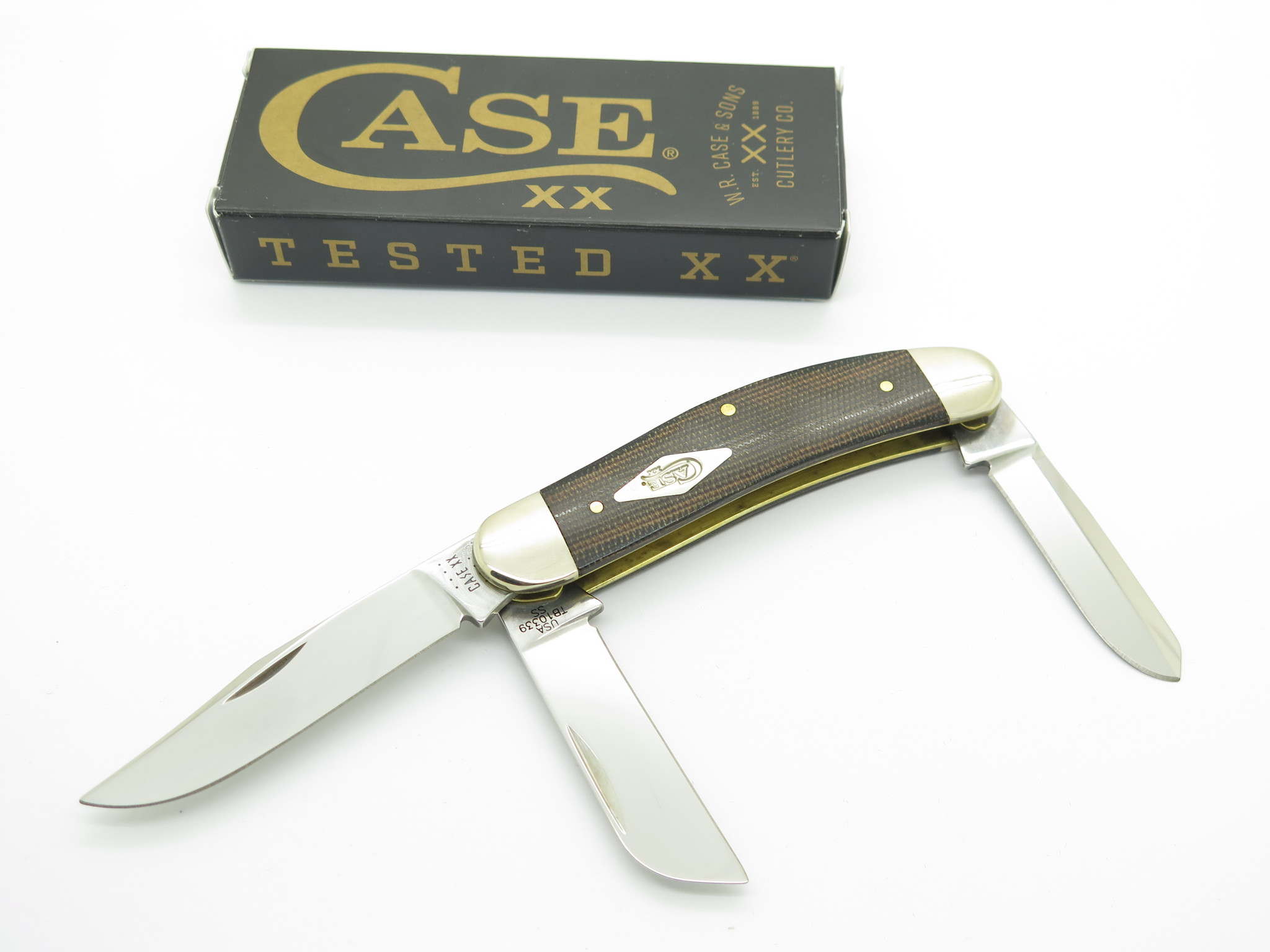 2022 Case XX 10339 Tony Bose Sowbelly Stockman Micarta Folding