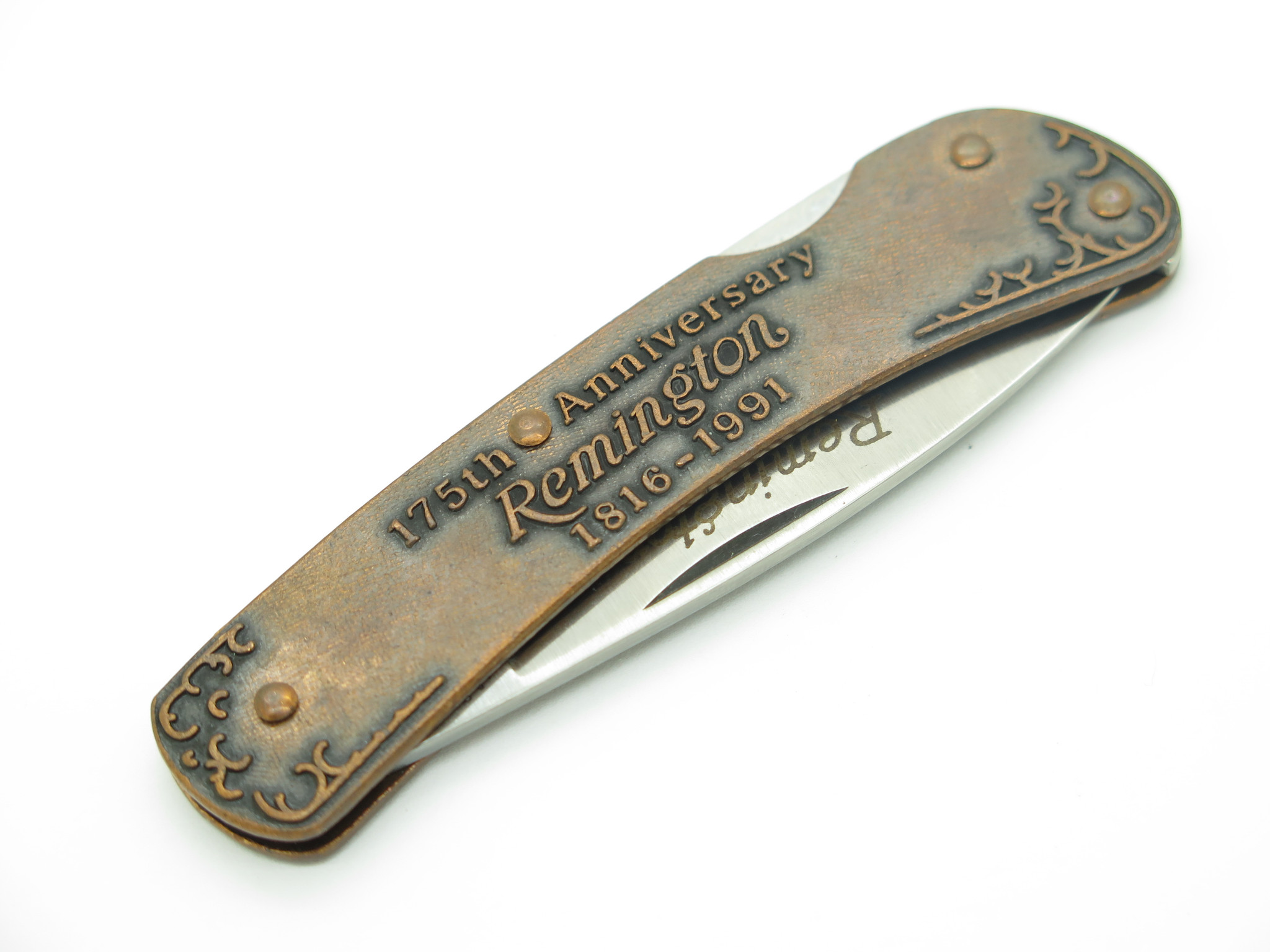 Vintage Remington UMC 175th Anniversary Bronze-tone Handle Folding
