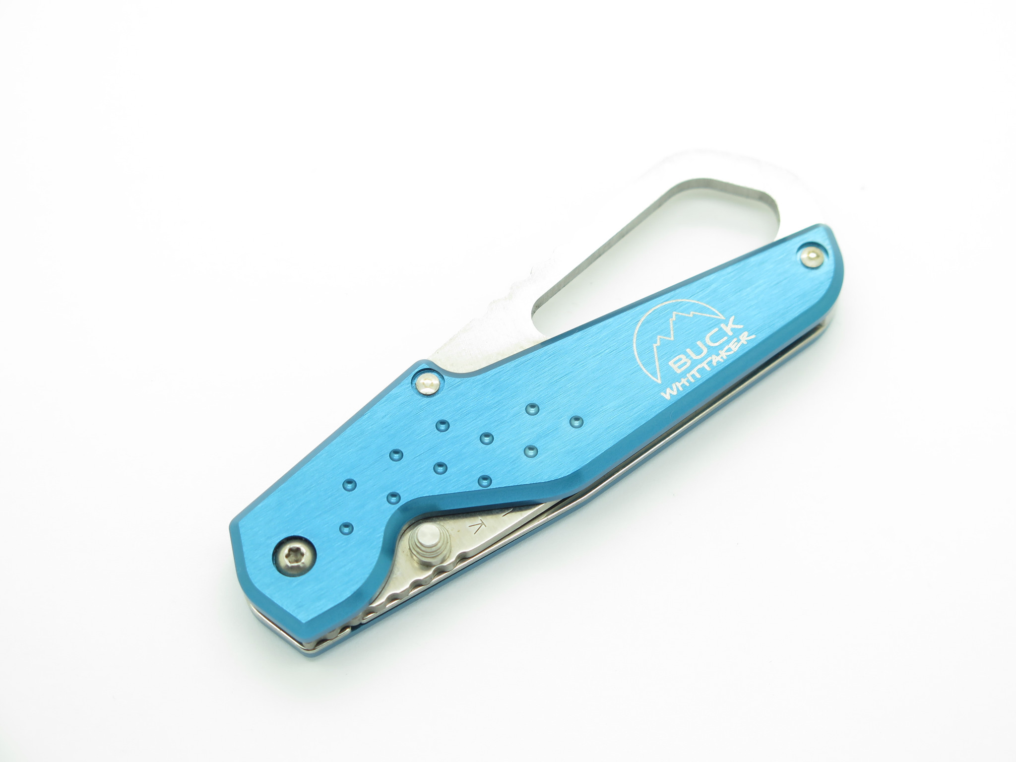 Buck Whittaker 752T Approach Blue Aluminum Handle Folding