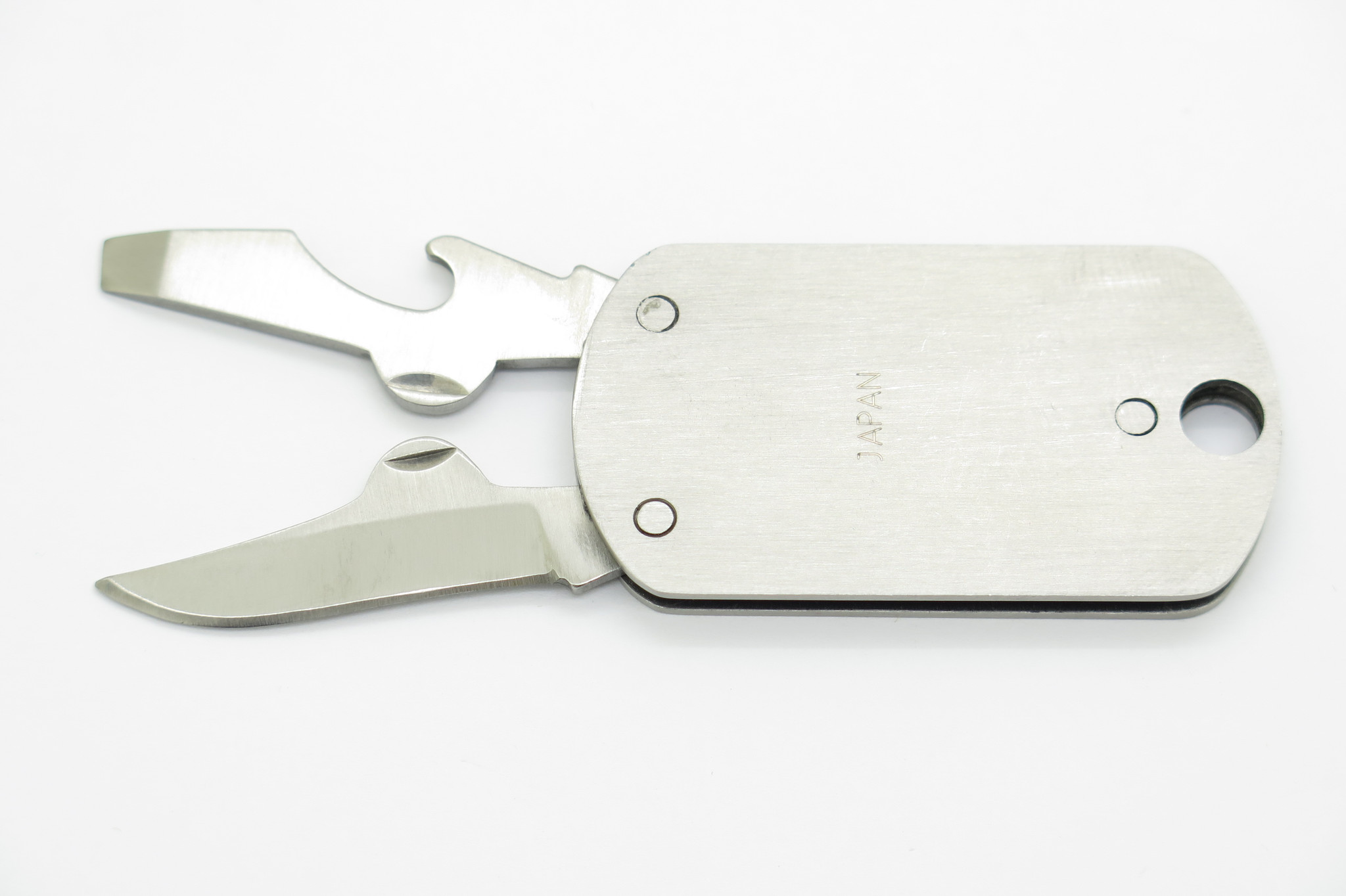 G Sakai Seki Japan Military ID Dog Tag Multi Tool Folding Pocket