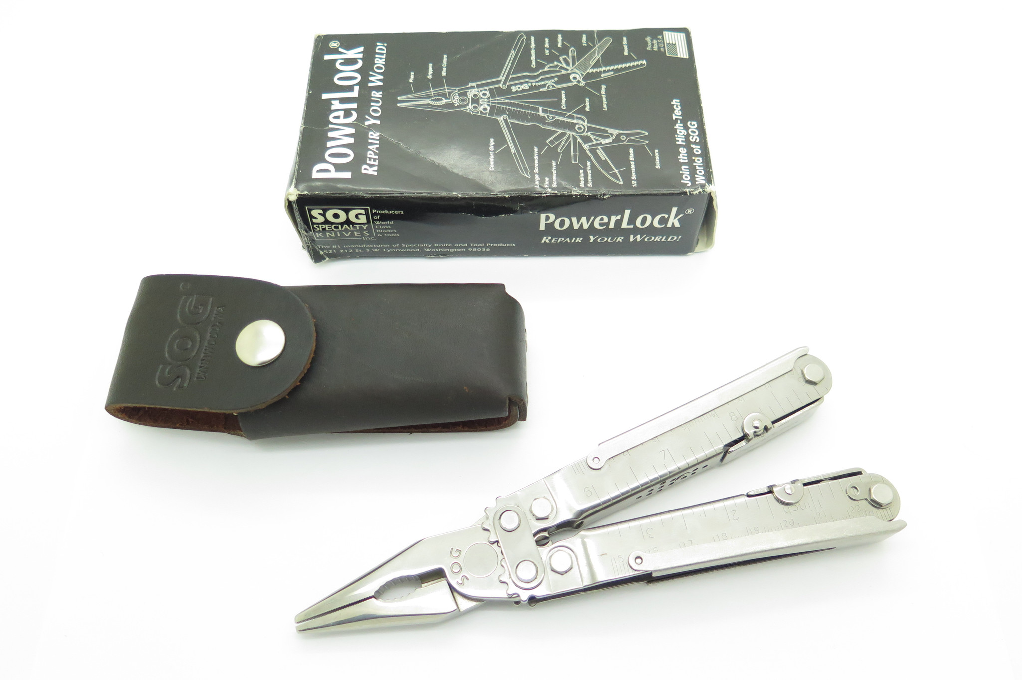 Vintage Original SOG S60 Power Lock USA Pliers Folding Multi Tool