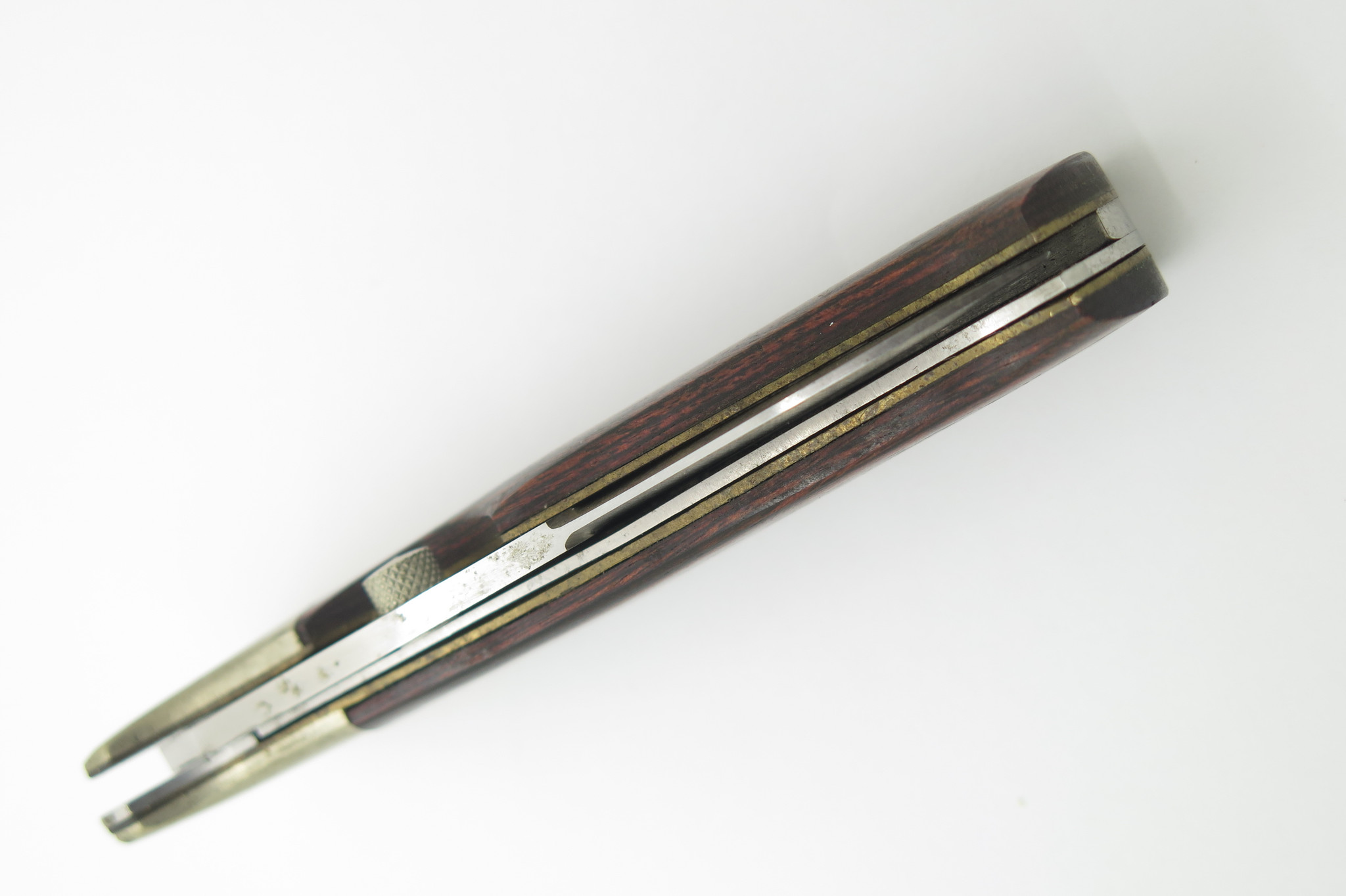 Vintage Magnum 440 Stainless Steel Wood Folding Linerlock Pocket