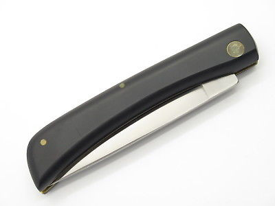 Vtg 1980 Case XX 2138 Large Sod Buster Black Delrin Folding Pocket