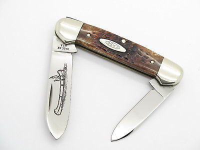 Vtg 1979 Case XX 62131 Jigged Bone Canoe Folding Pocket