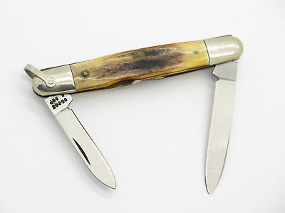 Vtg 1980 Case XX 05263 Eisenhower Stag Small Folding Pocket Pen
