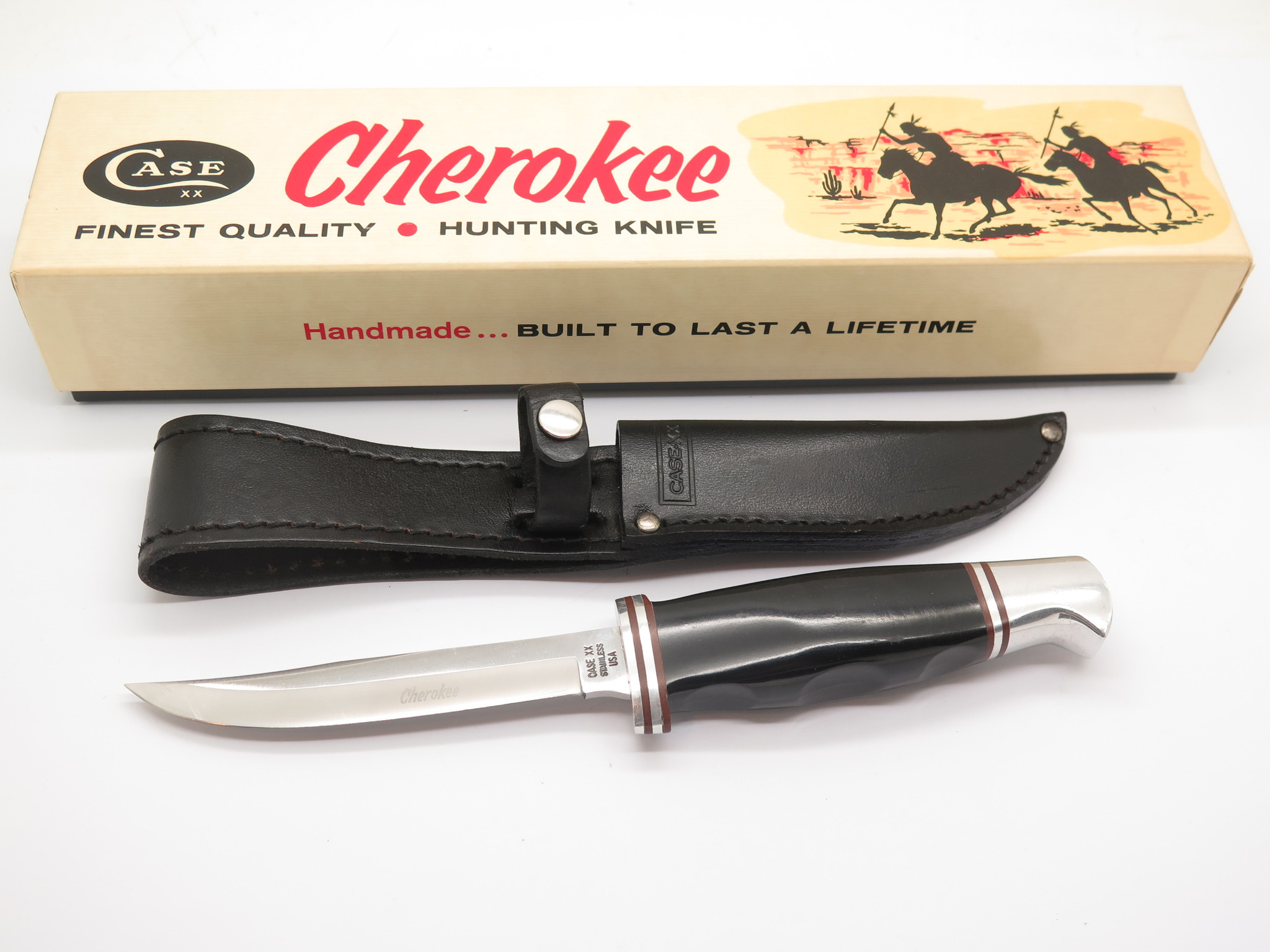 Vintage 1965-1969 Case XX USA 200 Cherokee Fixed Blade Hunting