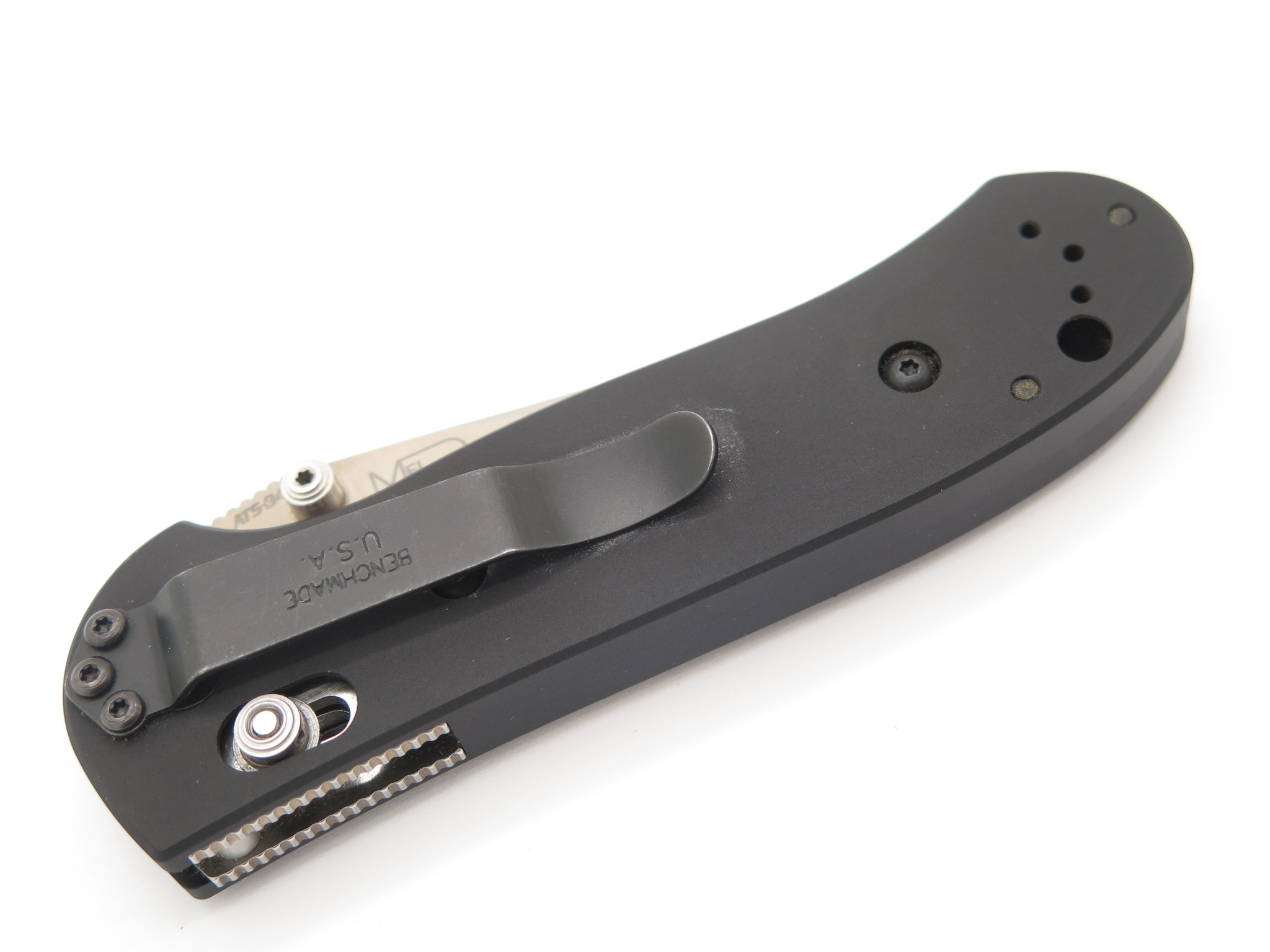 Vintage Benchmade 720 Black Mel Pardue Axis Lock ATS-34 Folding