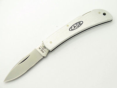 Vtg 1980 Case XX M1051 Aluminum Small Folding Hunter Lockback