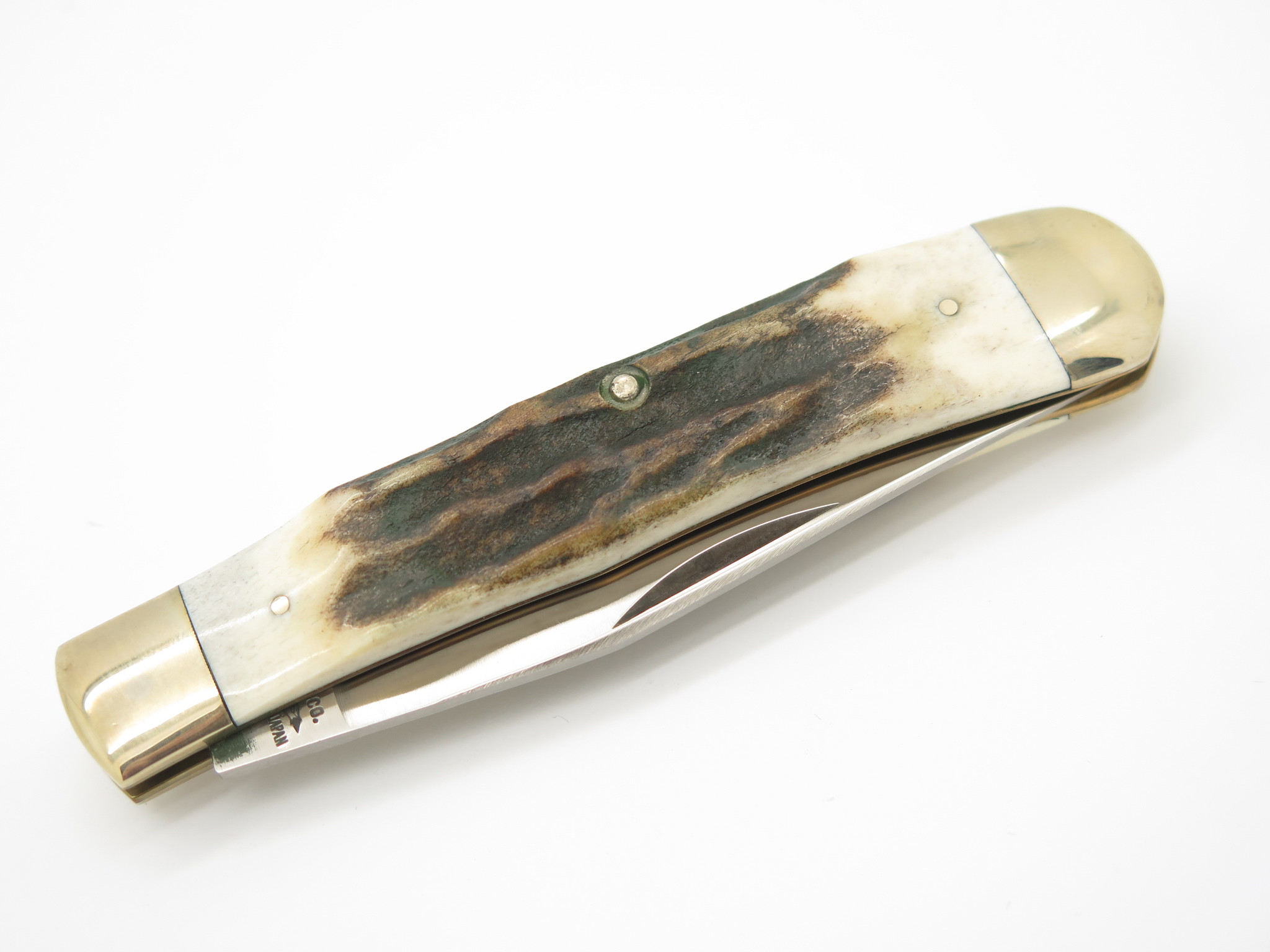 【AAA】 Stag Cameo /flake Vintage '80s Parker Cut Co. K-734 Single Trapper Japan Stag