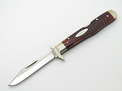 Vtg 1976 Case XX 6111 1/2 Bone Cheetah Swing Guard Folding Pocket